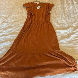 JCrew Pumpkin colored Dress Large